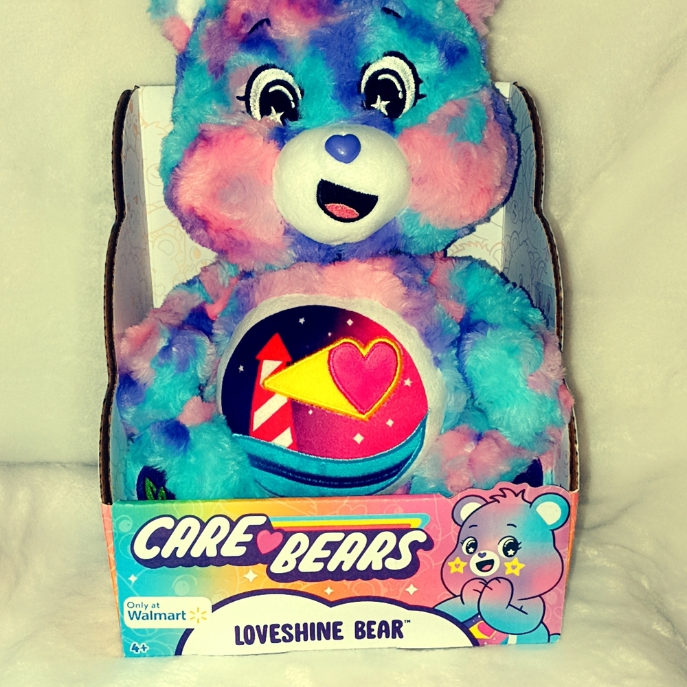 Care Bears Loveshine Bear in Pink, Blue, and Purple Stash Jar